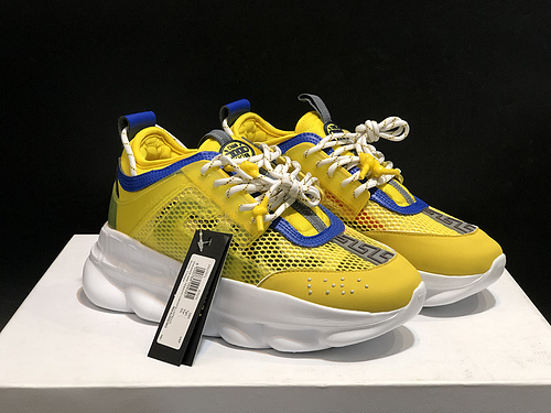 Italian luxury jewelry Versace_Versace 18 autumn and winter new men and women fashion trends thick bottom low-top casual sports shoes 36-45 yards-0cbb906c